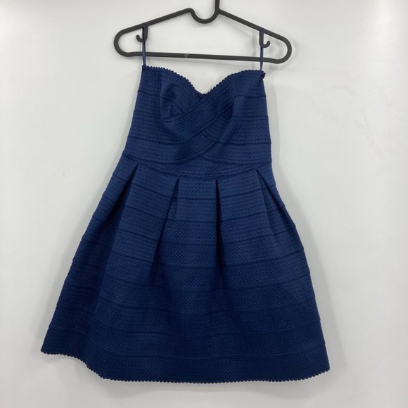 Anthropologie Dresses & Skirts - 🌵 Anthropologie Sans Souci Navy Strapless Mini Dress